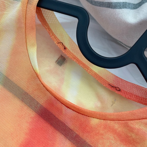 Andersson Bell Orange Sheer Long-sleeve Top by JW Anderson - Picture 5 of 6